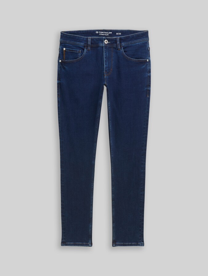 Denim Long 1/1 par Men, Clean Mid Stone Blue Denim