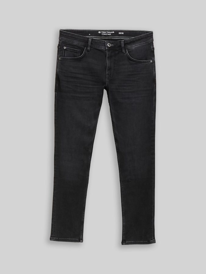 TTTROY SLIM Jeans mit Stretch von Men, clean dark stone grey denim