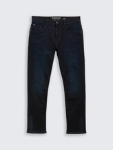 TTJOSH Jeans Regular Slim avec LYCRA ® - dark stone blue black denim - Vue de face du produit