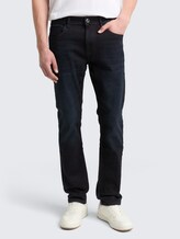 TTJOSH Jeans Regular Slim avec LYCRA ® - dark stone blue black denim - Découpe Vue de face du modèle
