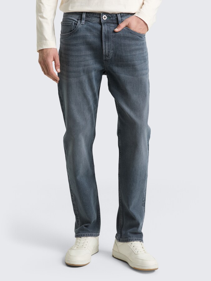 TTMORRIS RELAXED jeans by Men, mid stone blue grey denim