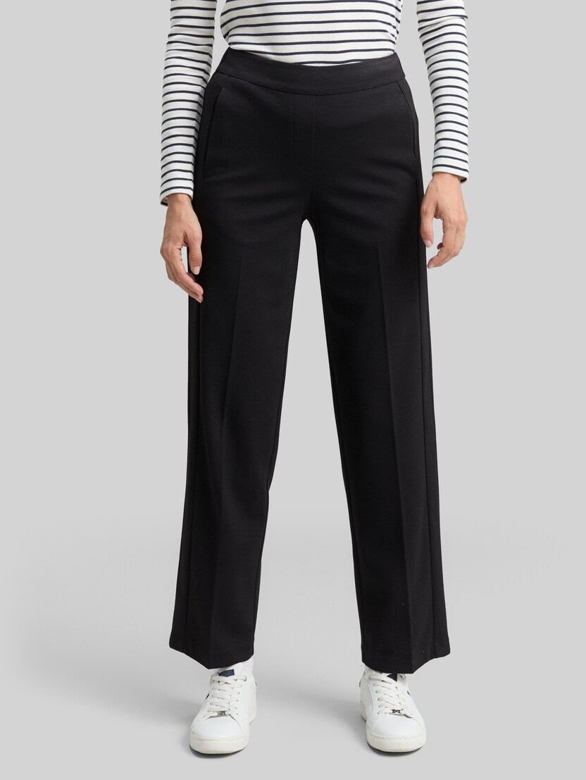 TTMIA STRAIGHT trousers by Women, deep black