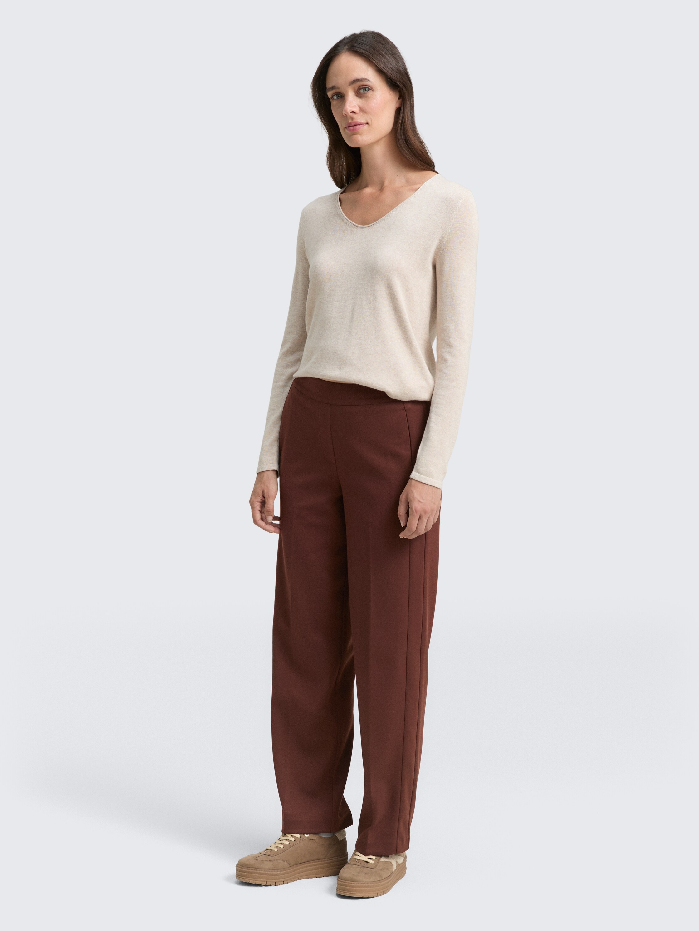 TTMIA STRAIGHT broek - dark_pecan_brown - 