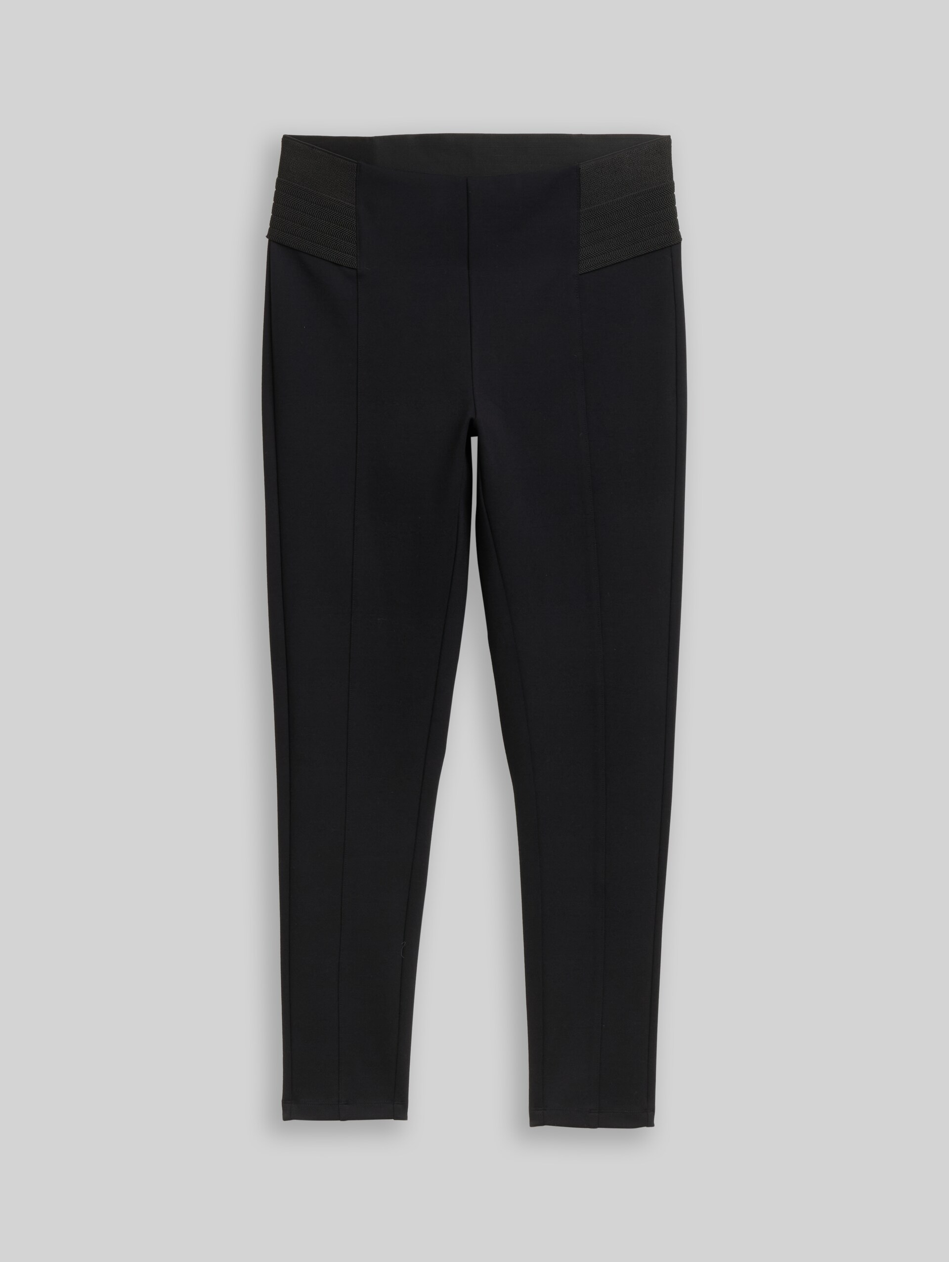 Treggings Hose mit elastischem Bund - deep black - Vorder-Produkt-Ansicht