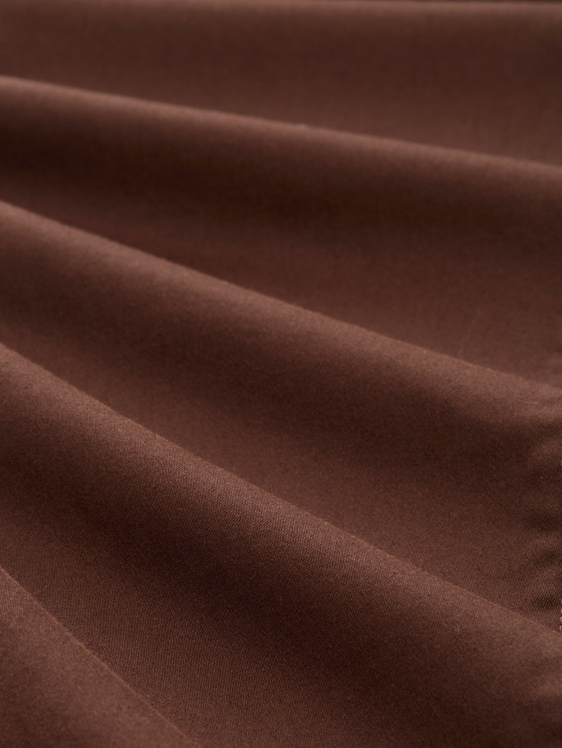 TTEDDA SLIM Hose - dark pecan brown - Material-Ansicht