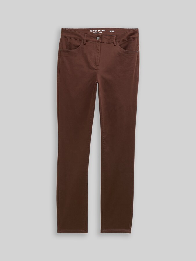 TTEDDA SLIM Hose von Women, dark pecan brown