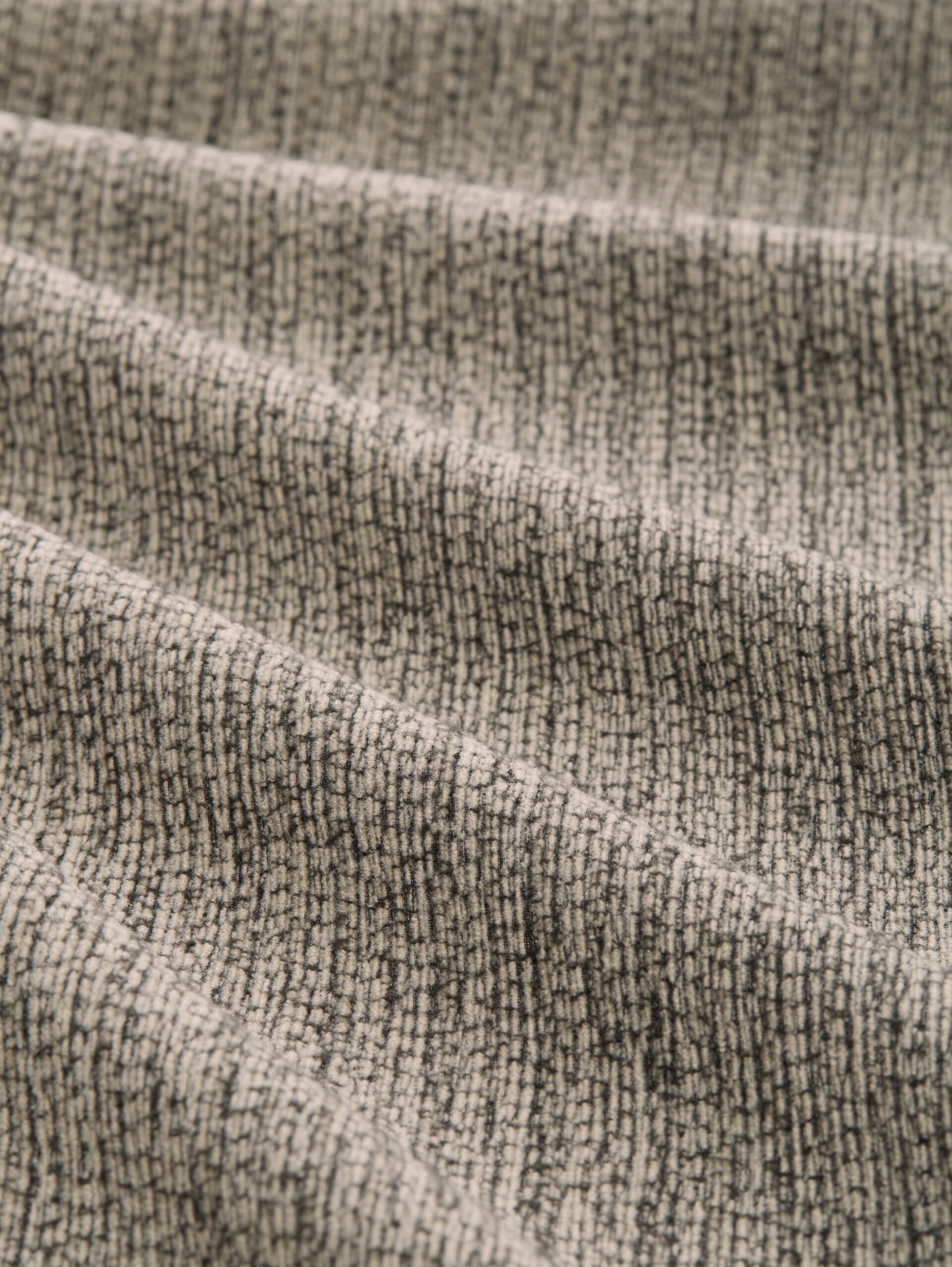 Loose wide trousers - beige black structure - Material view