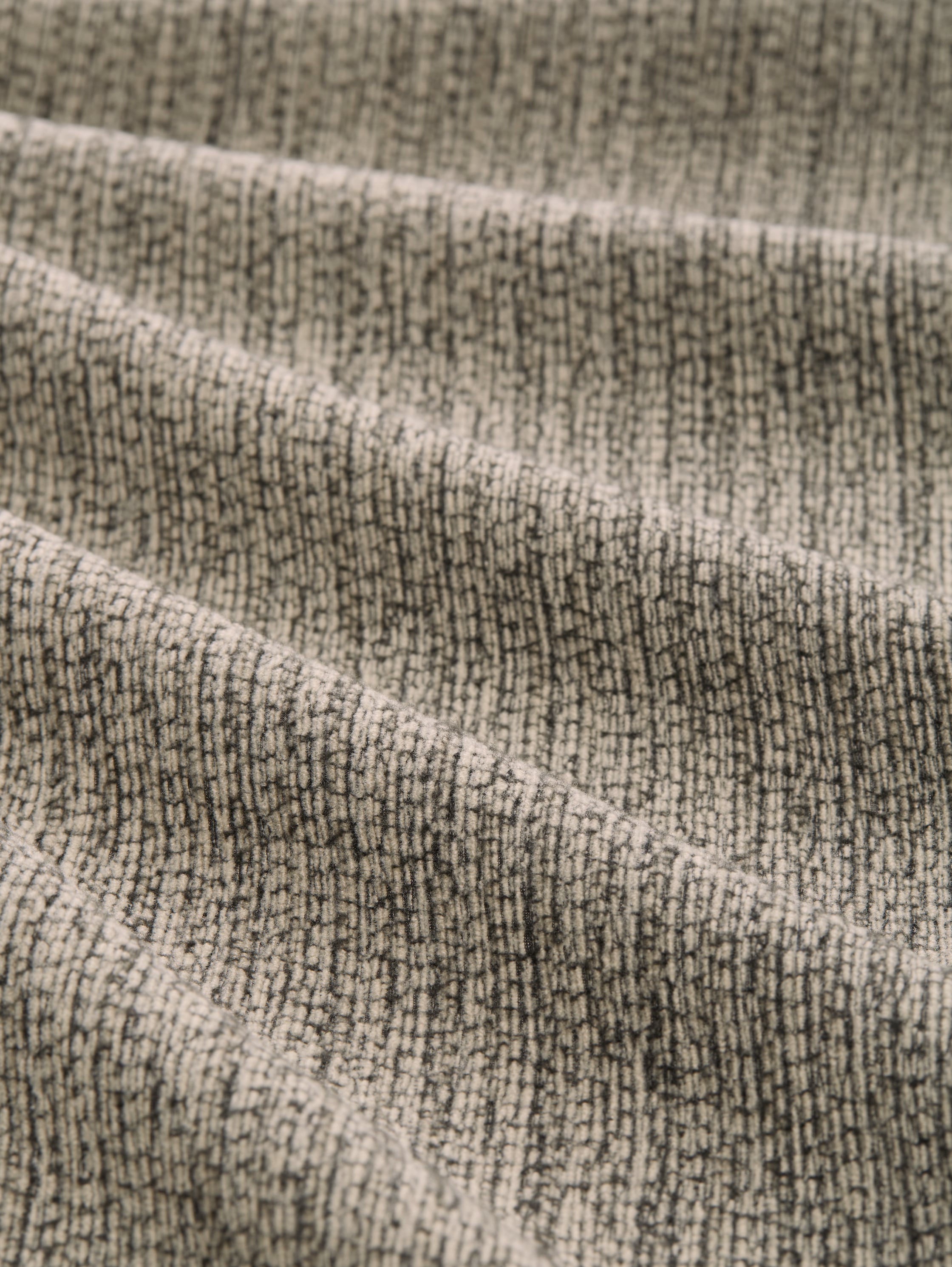 Loose Wide broek - beige black structure - Materiaalweergave