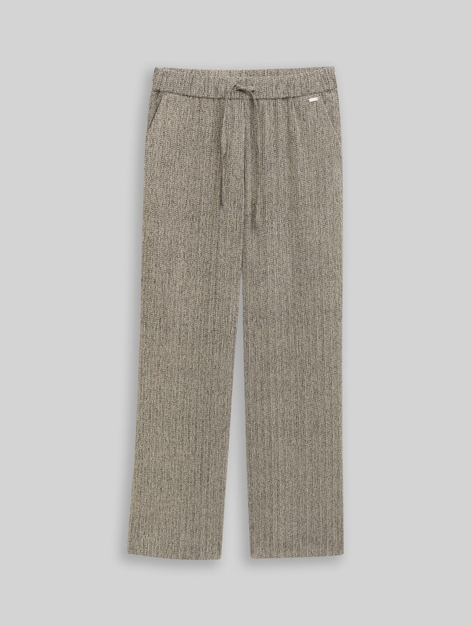 Wide Leg Hose von Women, beige black structure