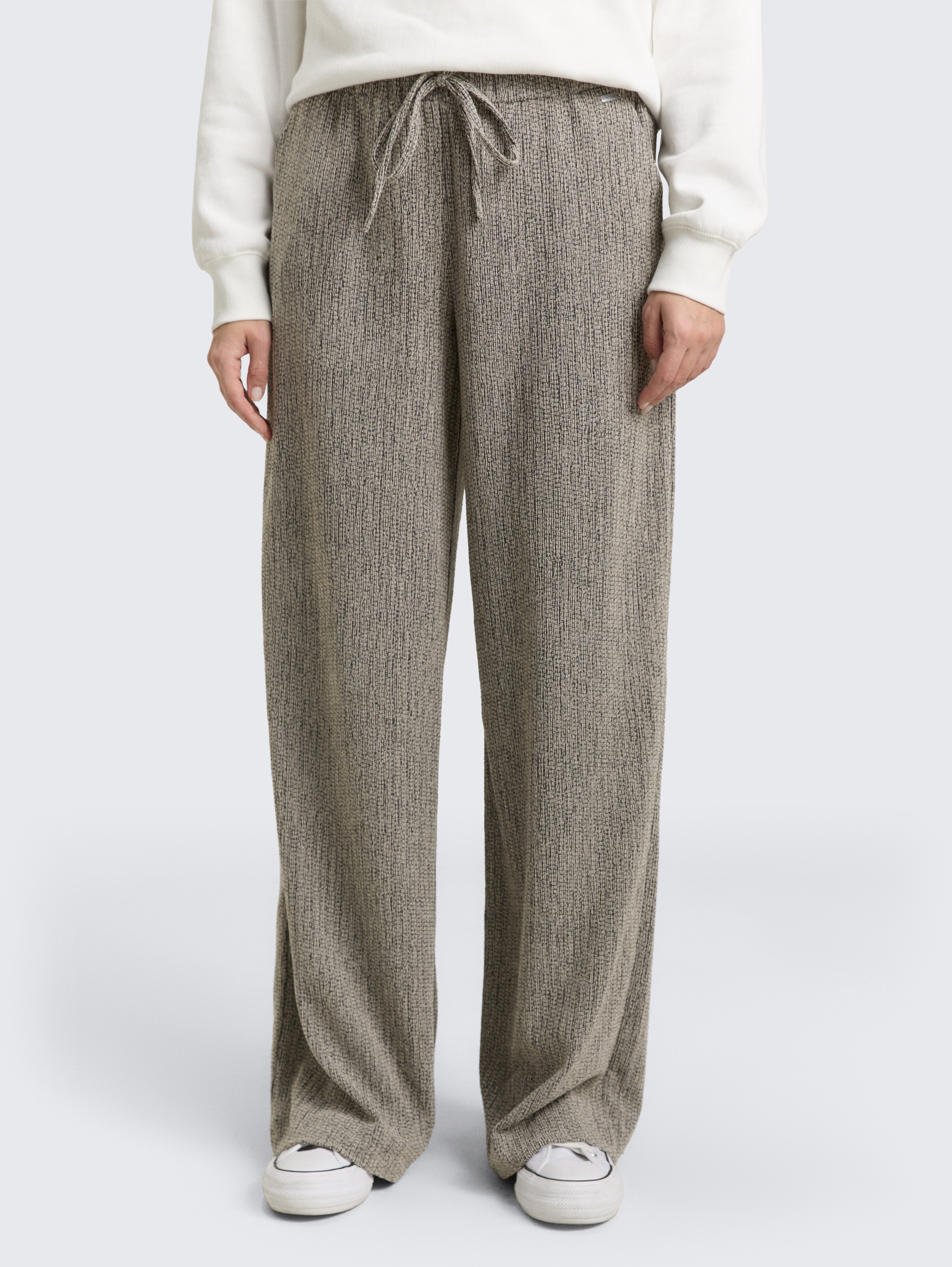 Loose Wide Hose von Women, beige black structure