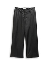 Nicht ausgewählt, Culotte Hose in Lederoptik von , schwarz