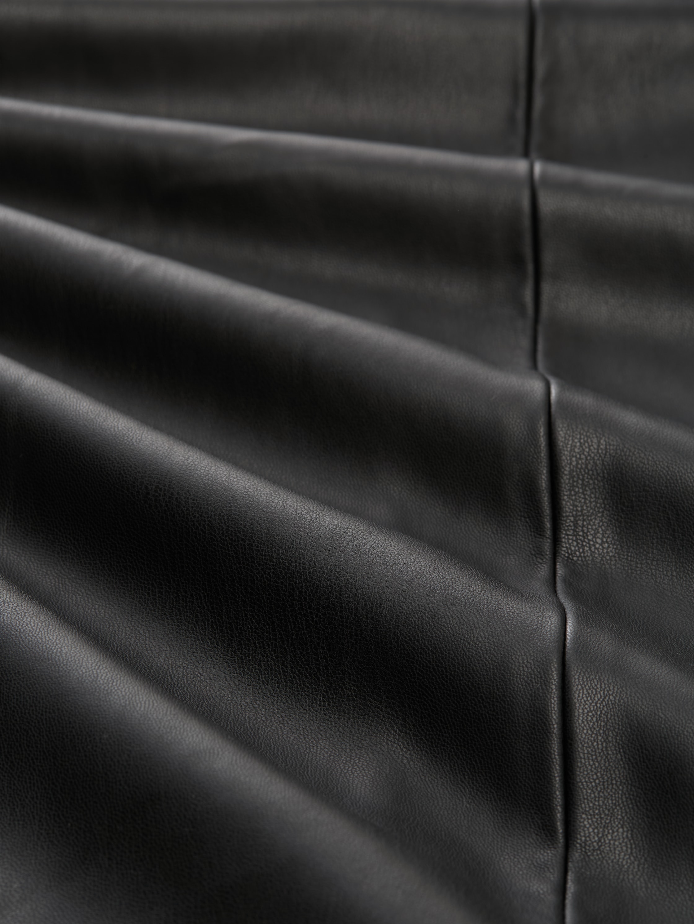 Culotte trousers in leather look - deep_black_1 - 