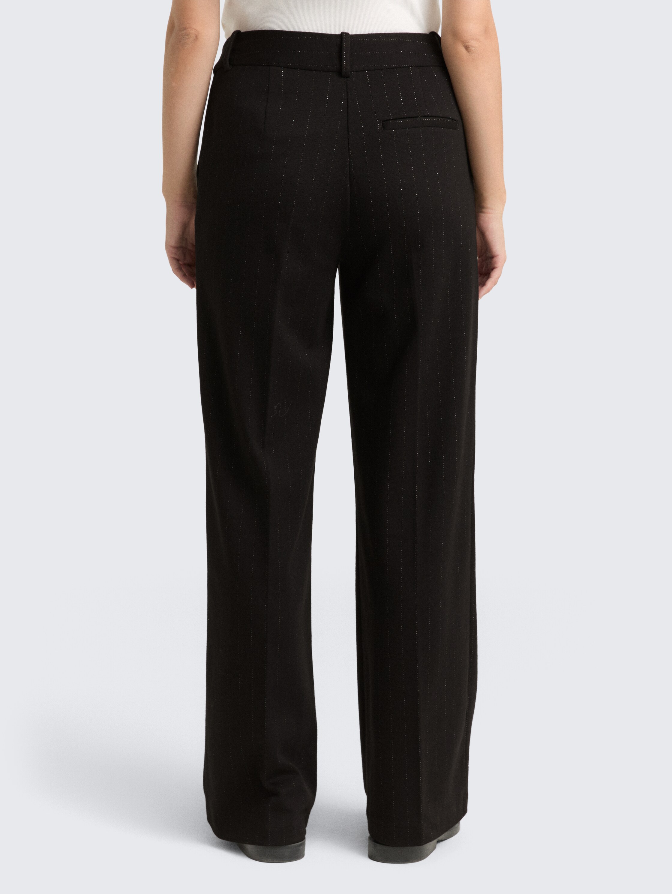 TTLEA WIDE trousers with glitter effect - pinstripe_with_lurex - 