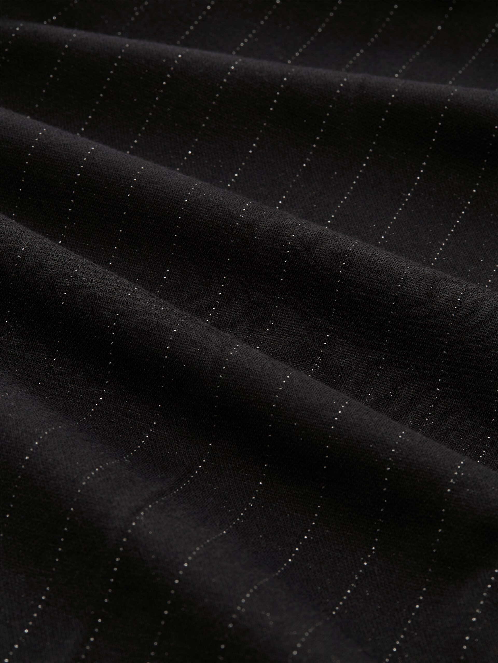 TTLEA WIDE trousers with glitter effect - pinstripe with lurex - Material view