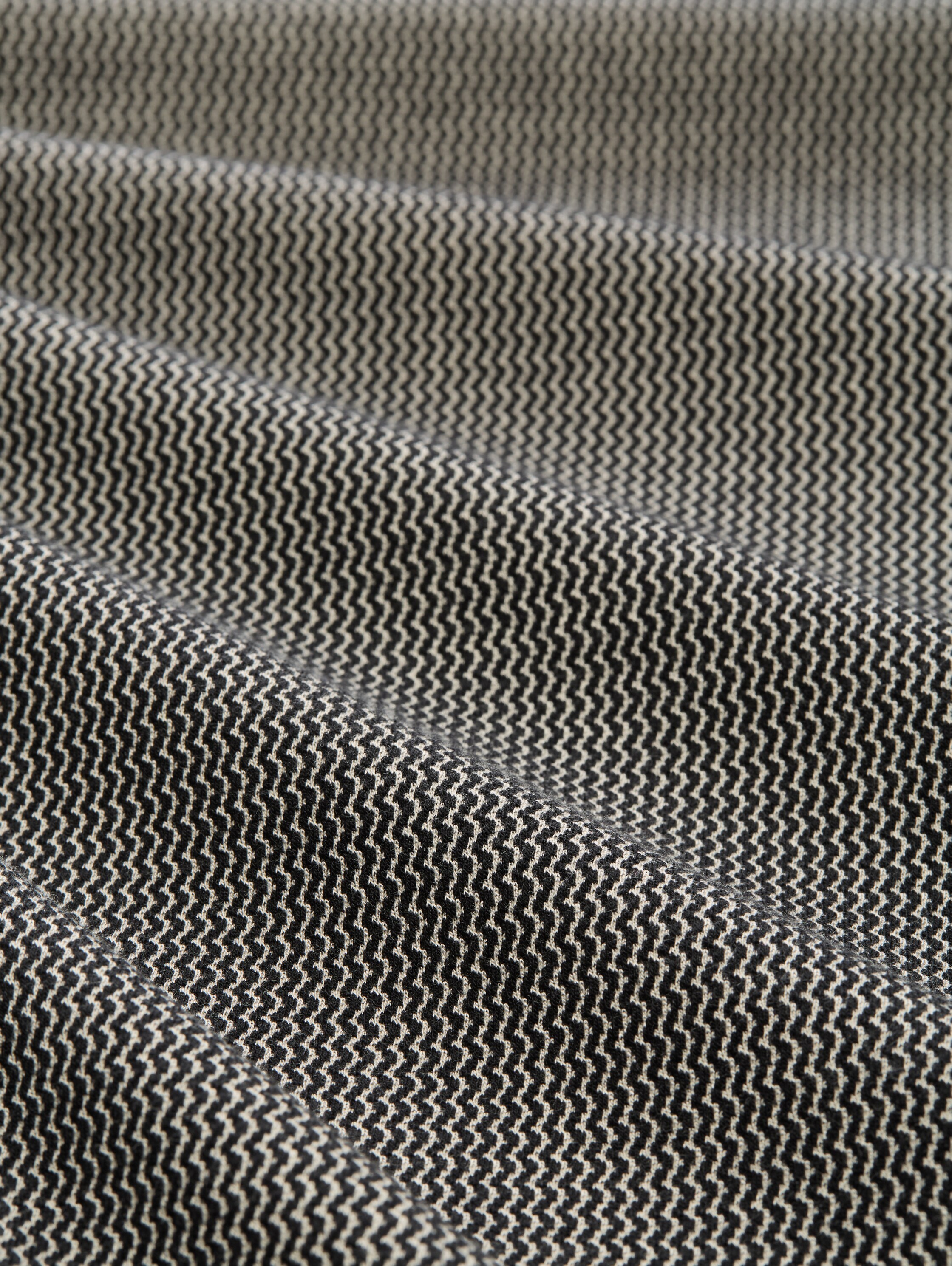 Jacquard Culotte Hose - black_beige_wave_structure - 