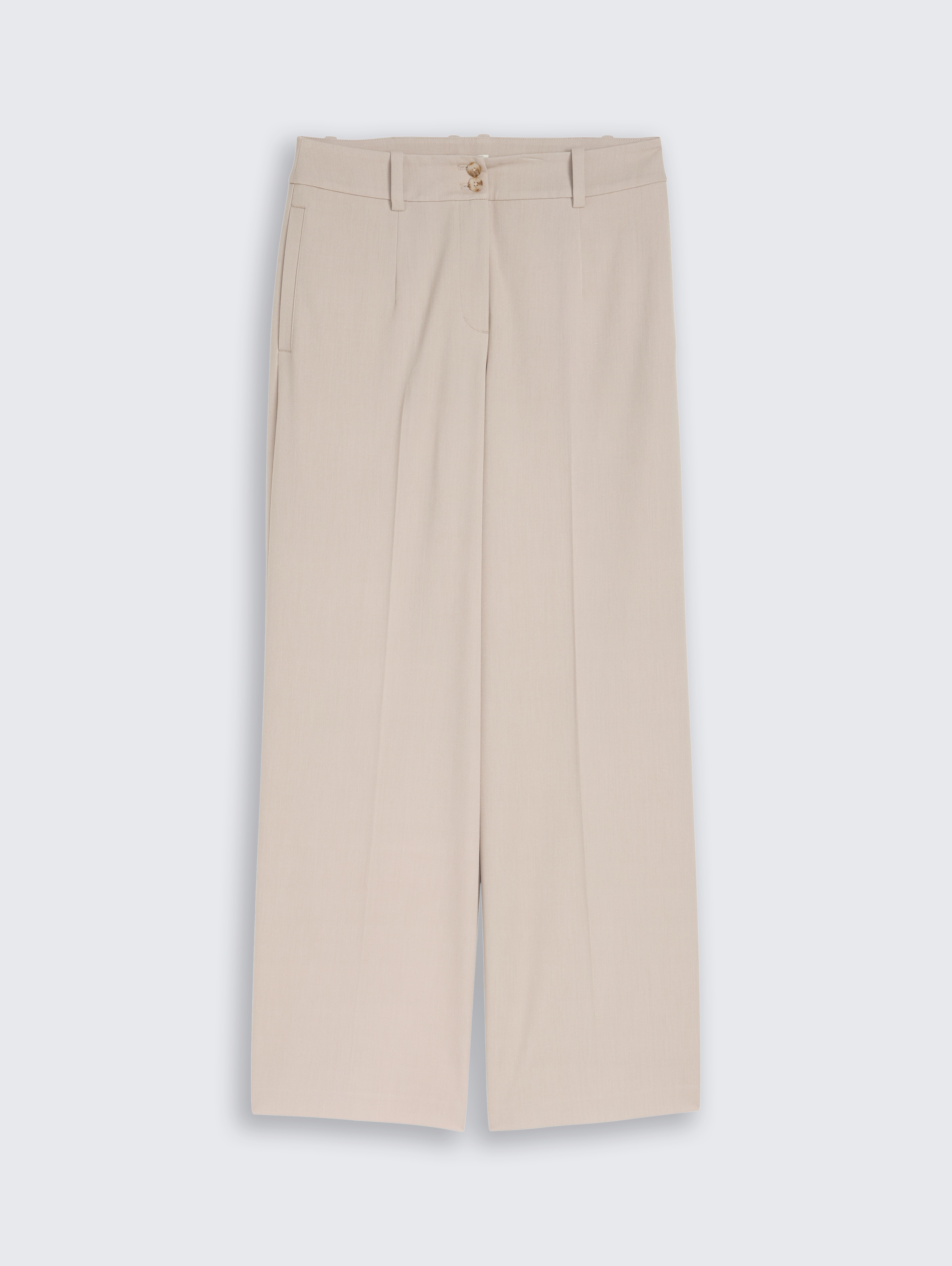 TTLEA WIDE Hose mit Bügelfalte von Women, soft taupe grey melange