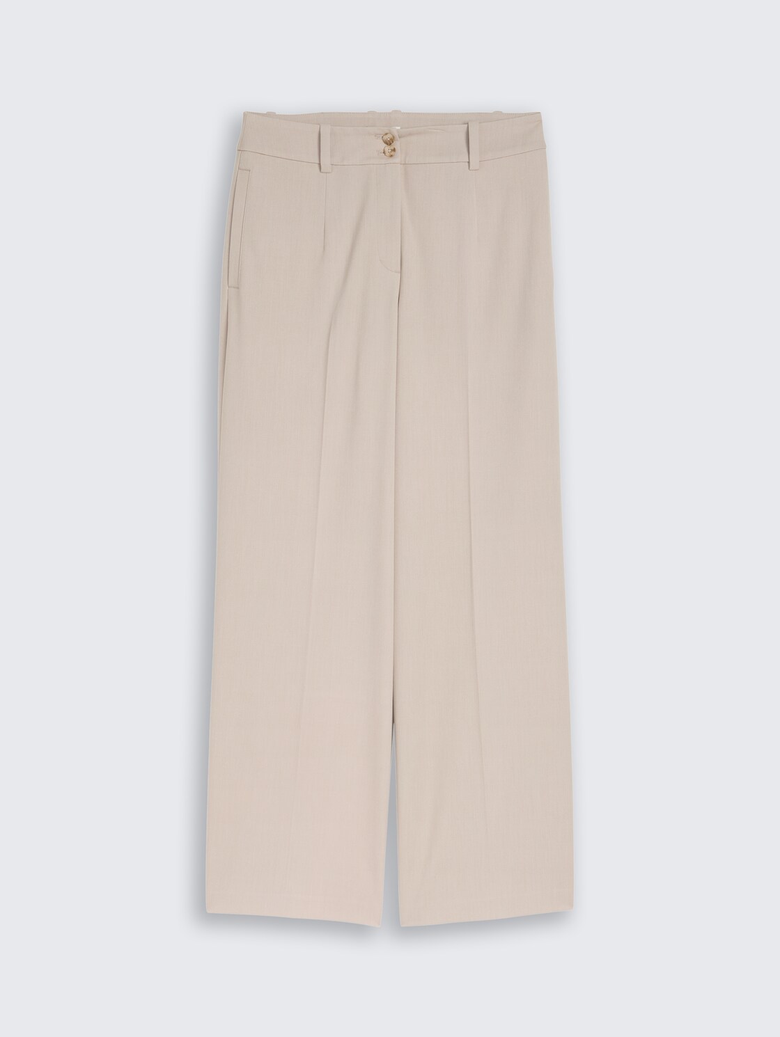 TTLEA WIDE Hose mit Bügelfalte - soft taupe grey melange - Vorder-Produkt-Ansicht