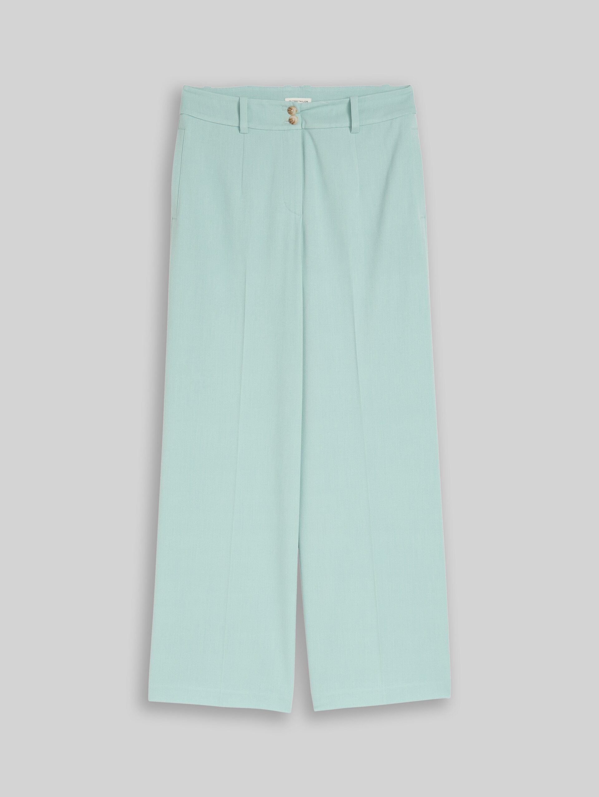 TTLEA WIDE Trousers with crease - blue haze melange - Front product view