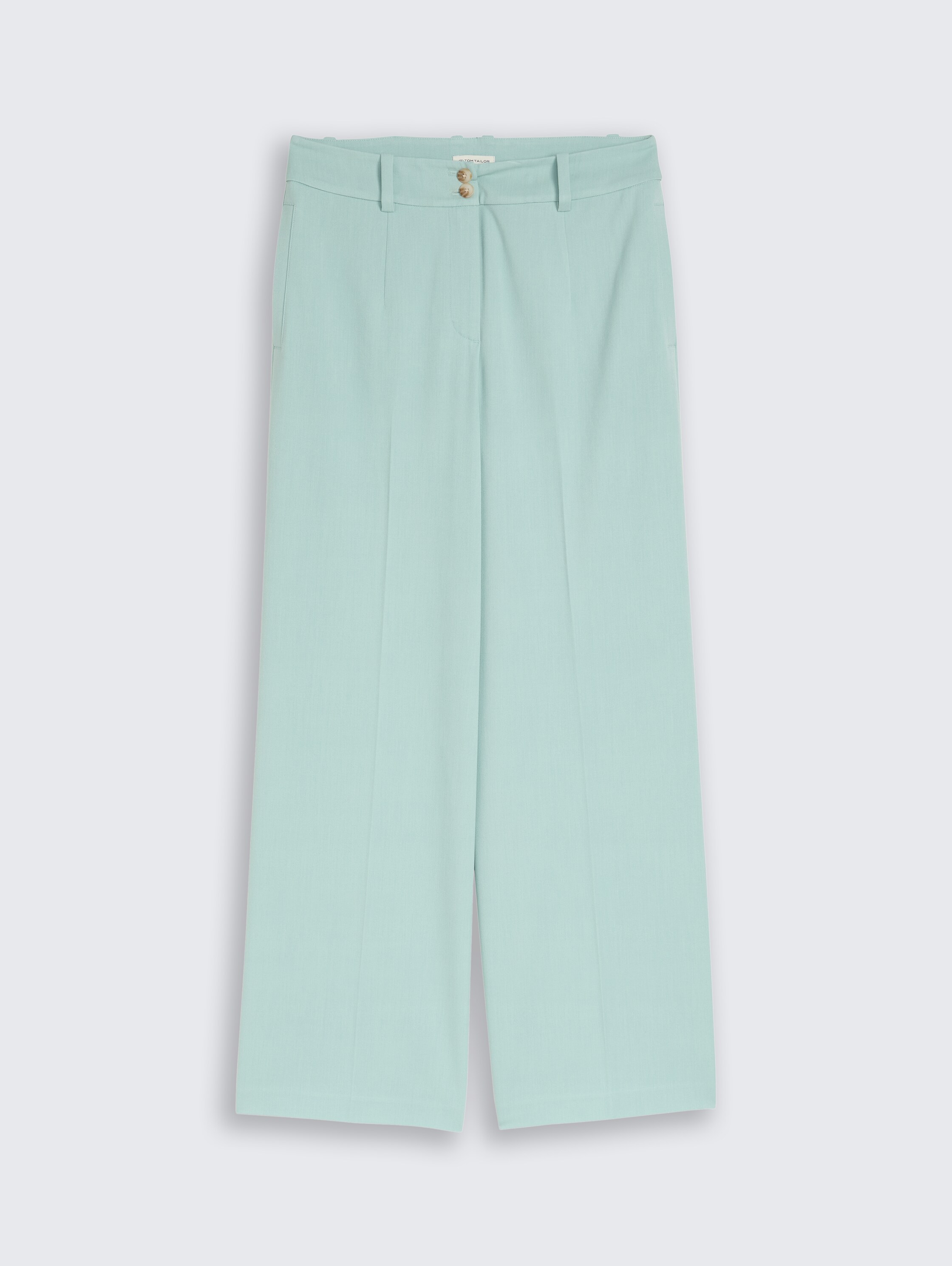 TTLEA WIDE Trousers with crease - blue haze melange - Front product view