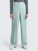 TTLEA WIDE Hose mit Bügelfalte - blue haze melange - Ausschnitt Model-Vorderansicht