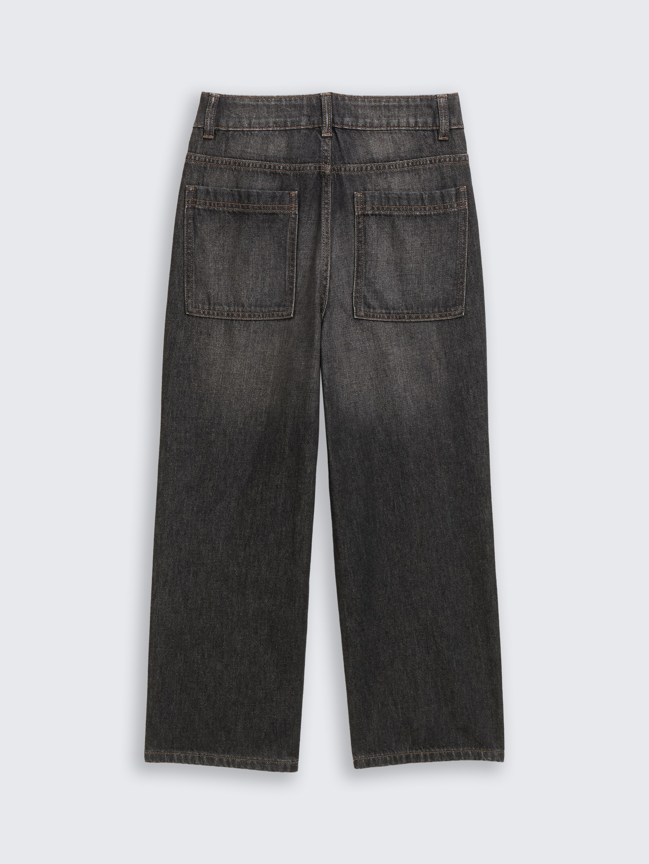 Baggy Jeans - used_dark_stone_black_denim - 