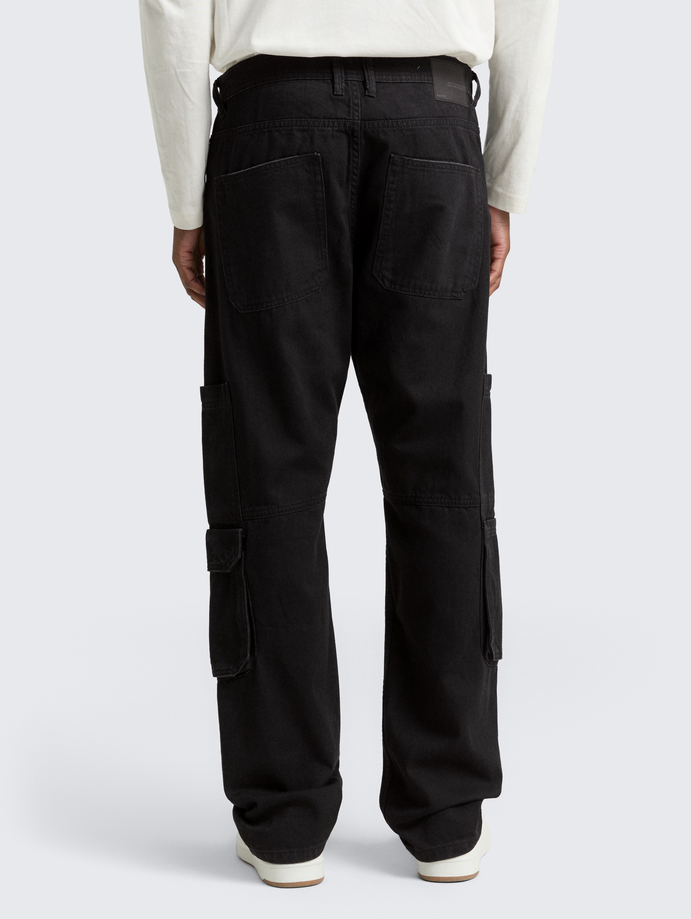 TTWAYLEN RELAXED Cargo Jeans - dark_stone_black_black_denim - 