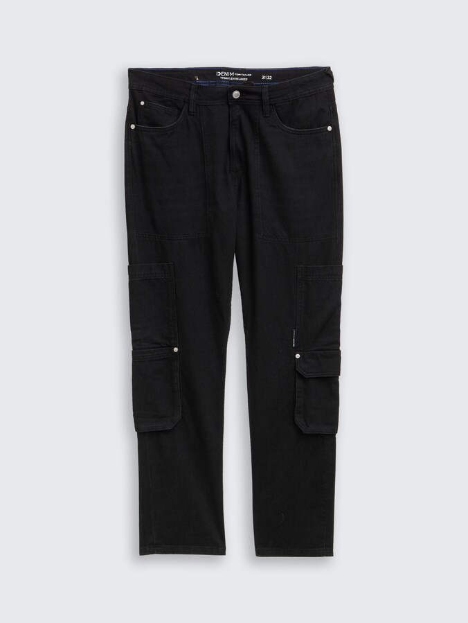 TTWAYLEN RELAXED Cargo Jeans von Denim Male, dark stone black black denim