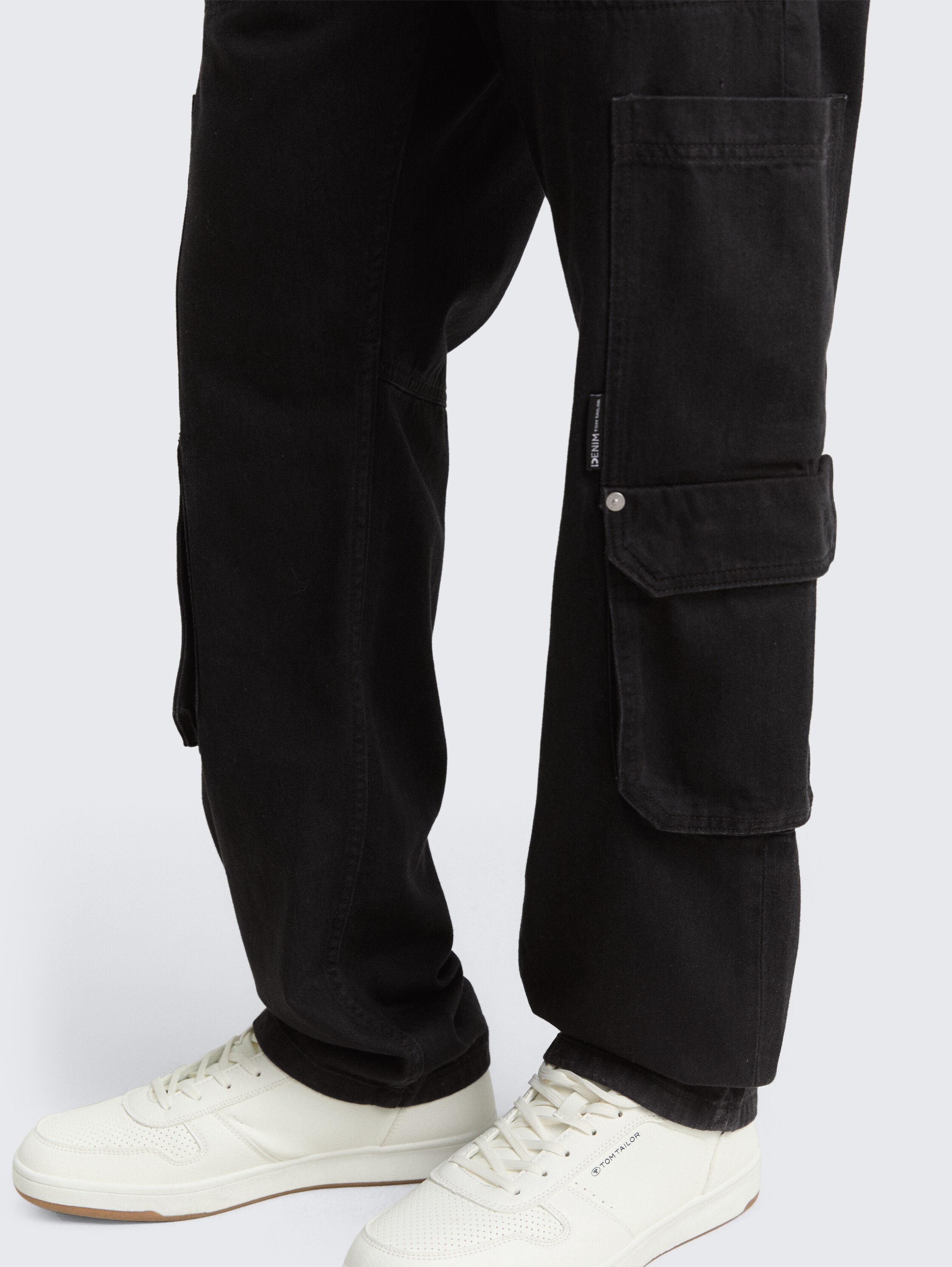 TTWAYLEN RELAXED Cargo Jeans - dark_stone_black_black_denim - 