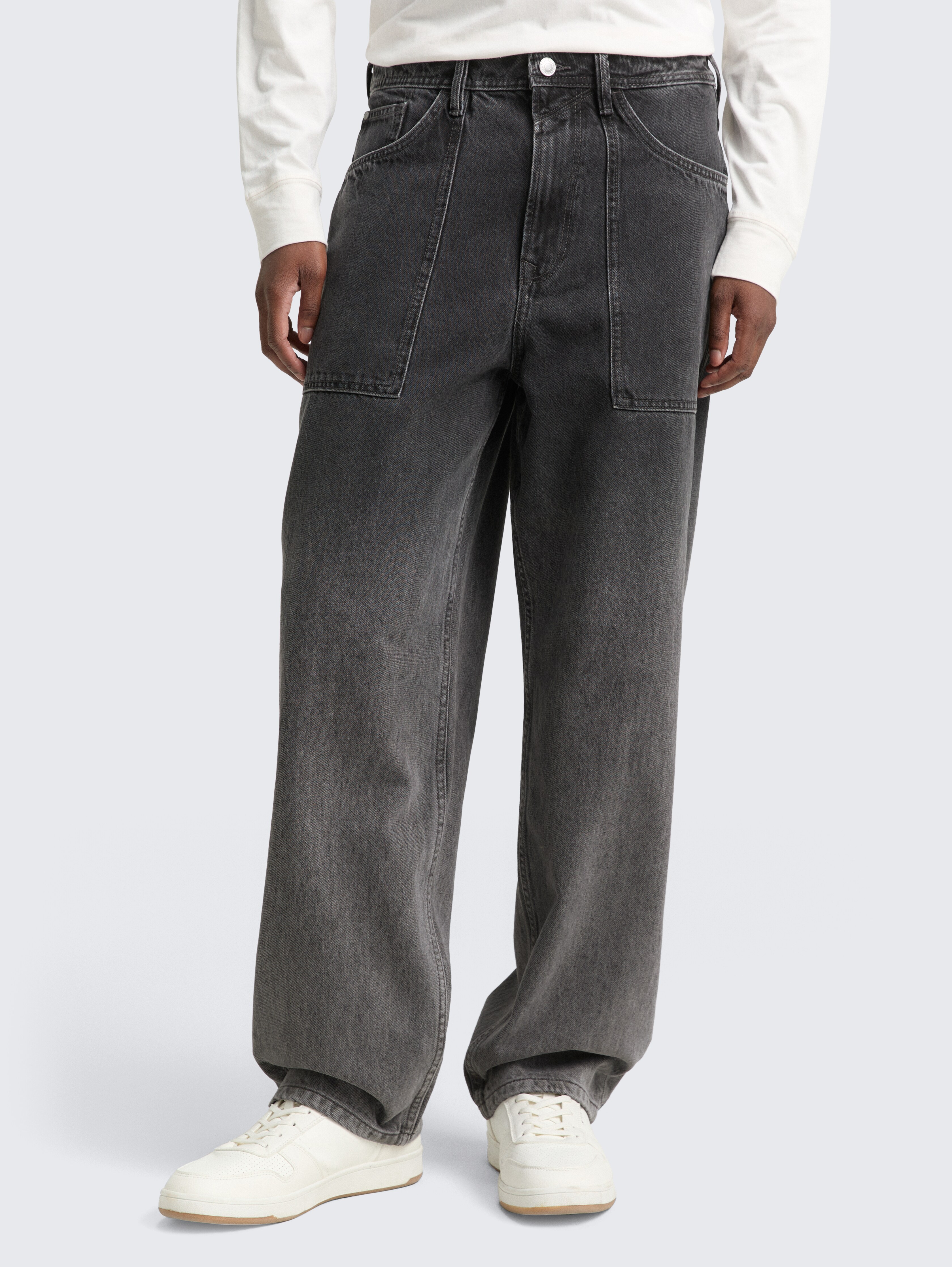 TTELLIOT BAGGY Jeans von Denim Male, black grey gradient denim