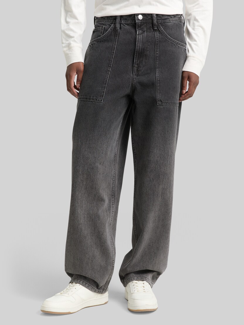 TTELLIOT BAGGY Jeans von Denim Male, black grey gradient denim