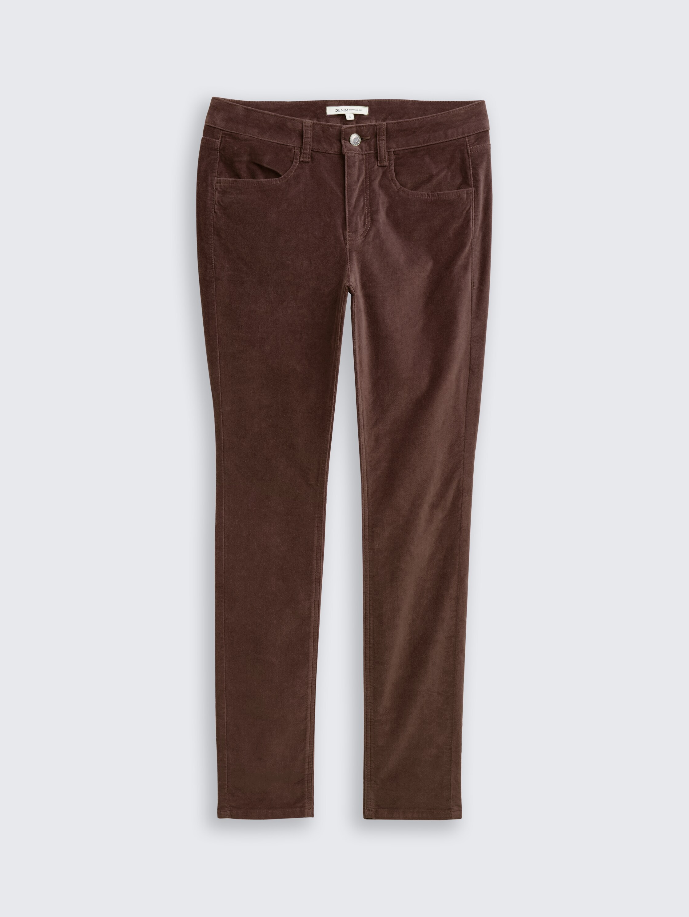 TTNELA EXTRA SKINNY broek van satijn - soft chocolate brown - Product vooraanzicht
