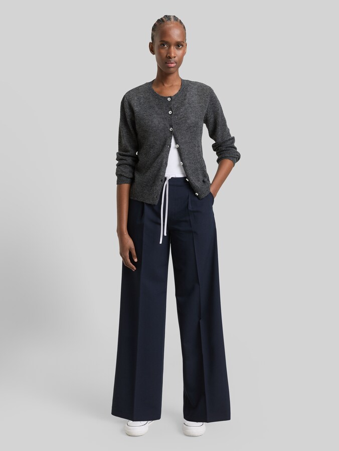 Wide Leg Hose im 2-in-1-Look von Denim Female, sky captain blue