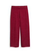 Geselecteerd, Cozy wijde gebreide broek door Tom Tailor, rood