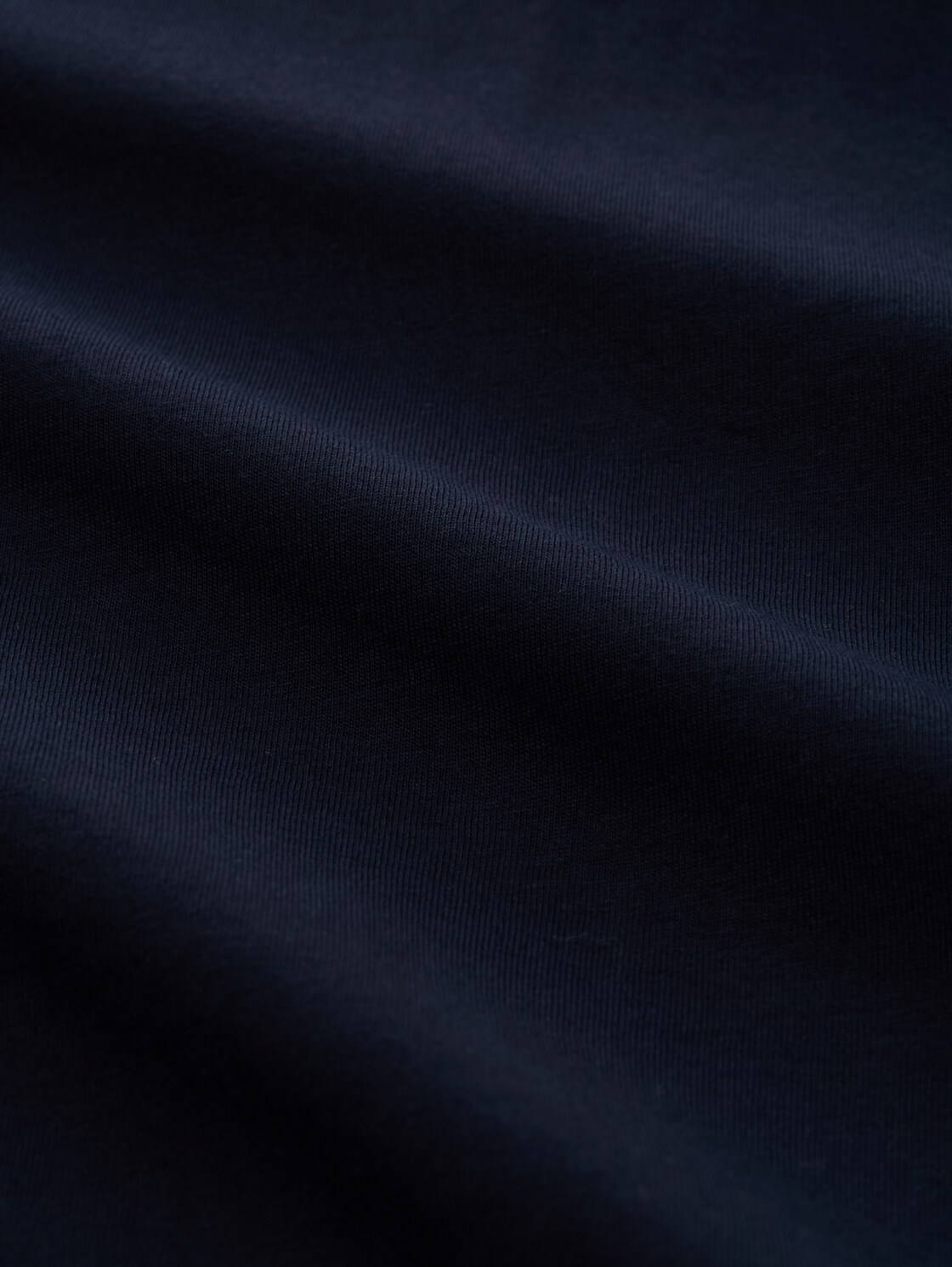 Basic Langarmshirt aus Baumwolle - sky captain blue - Material-Ansicht