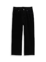 Sélectionné, Pantalon baggy en velours côtelé par Tom Tailor, noires