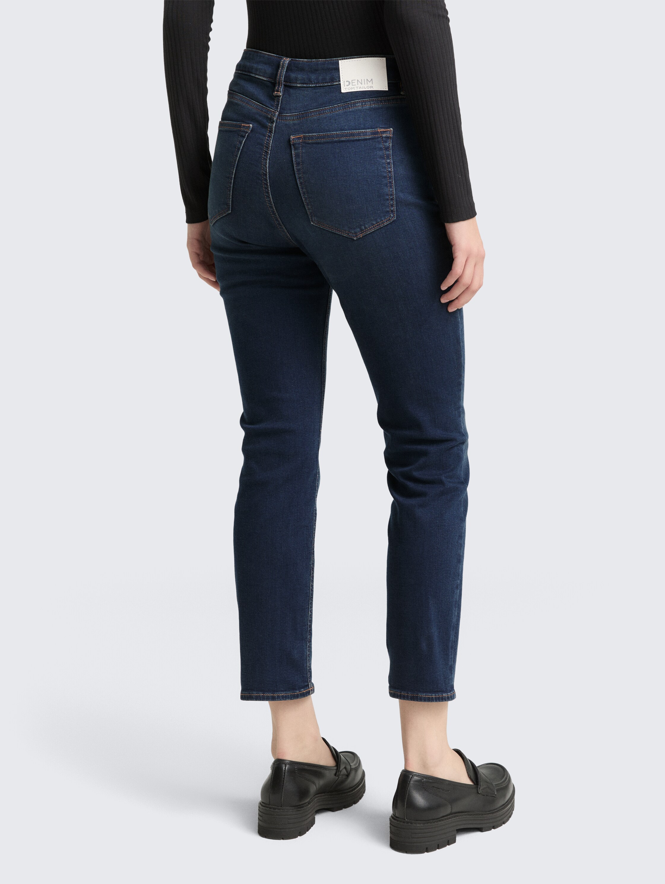 TTLOTTE SLIM Jeans - dark_stone_blue_black_denim - 