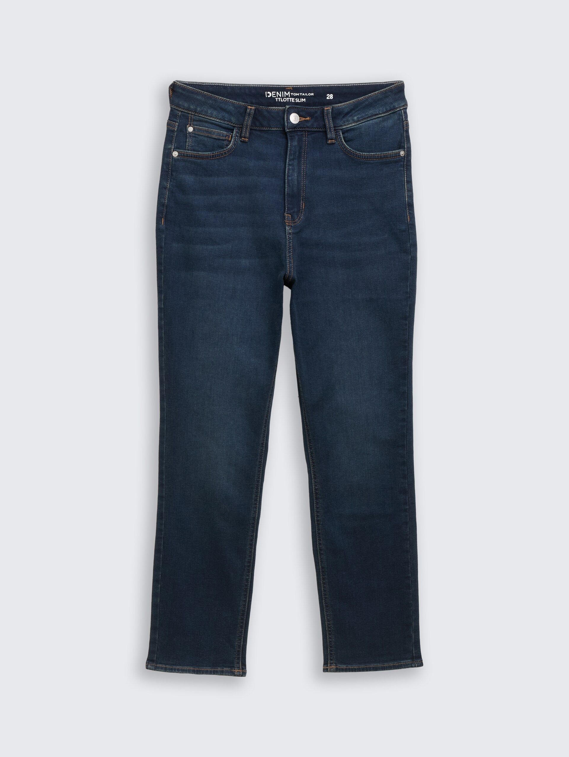 TTLOTTE SLIM Jeans - dark stone blue black denim - Vorder-Produkt-Ansicht