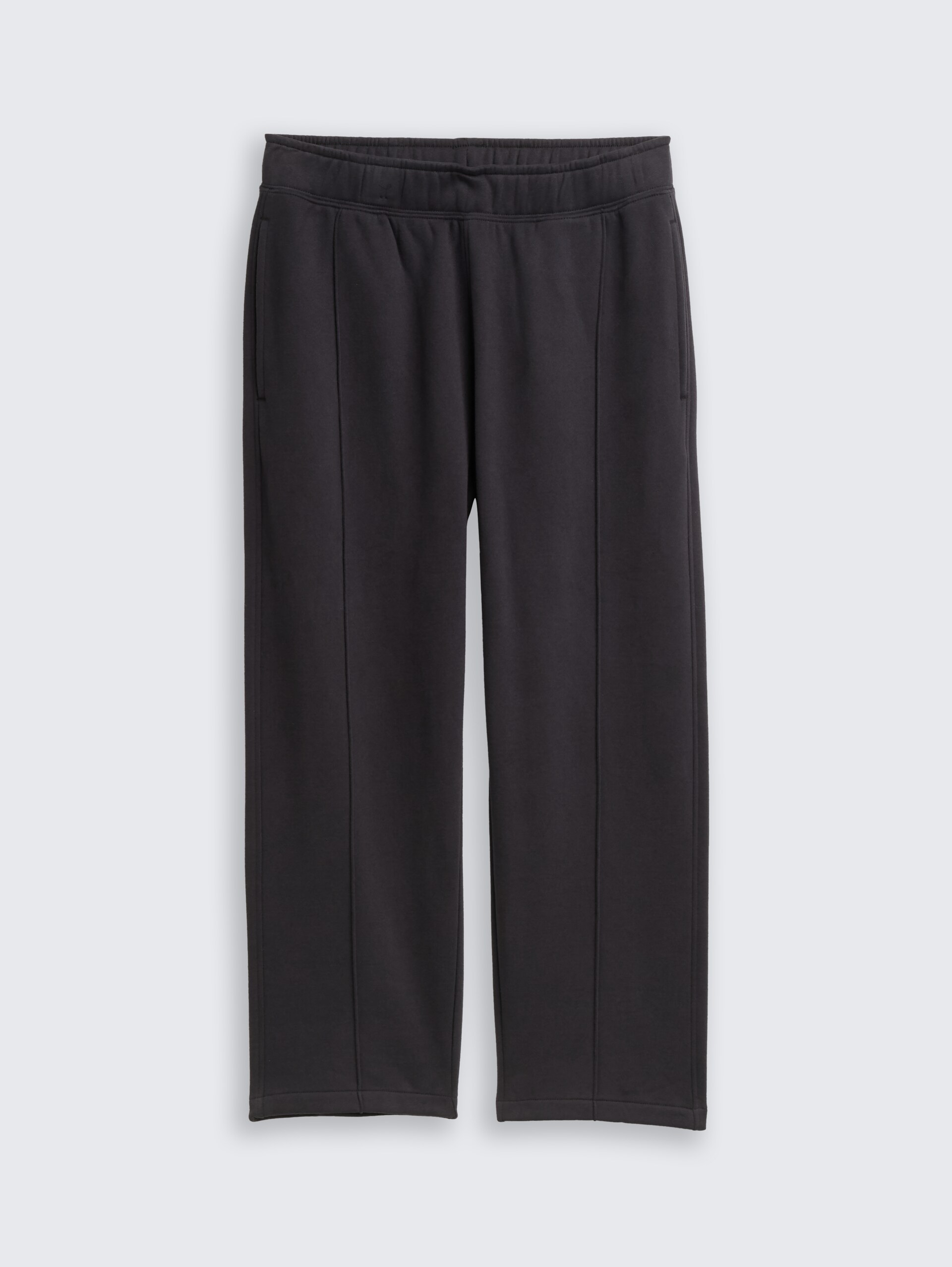 Jogginghose mit Zierfalte - heavy black