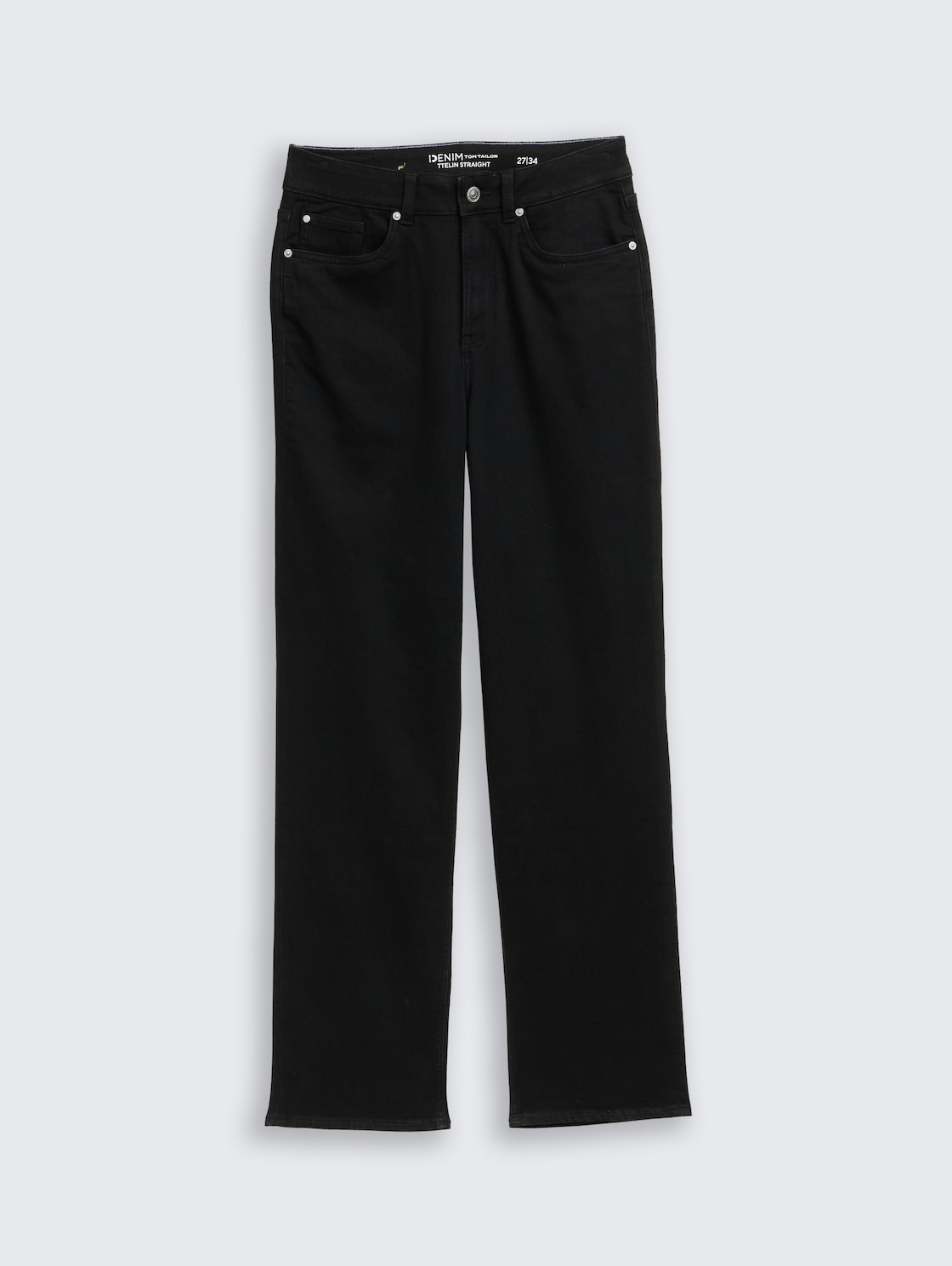 TTELIN STRAIGHT Jeans - black black denim - Vorder-Produkt-Ansicht
