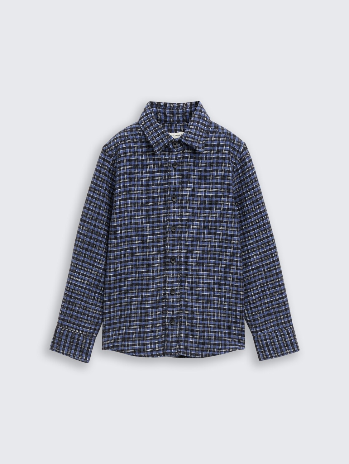 Regular Fit Hemd mit Karomuster - black purple mini check design - Vorder-Produkt-Ansicht