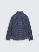 Chemise coupe classique à carreaux - black purple mini check design