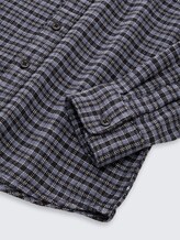Chemise coupe classique à carreaux - black purple mini check design - Vue détaillée du modèle