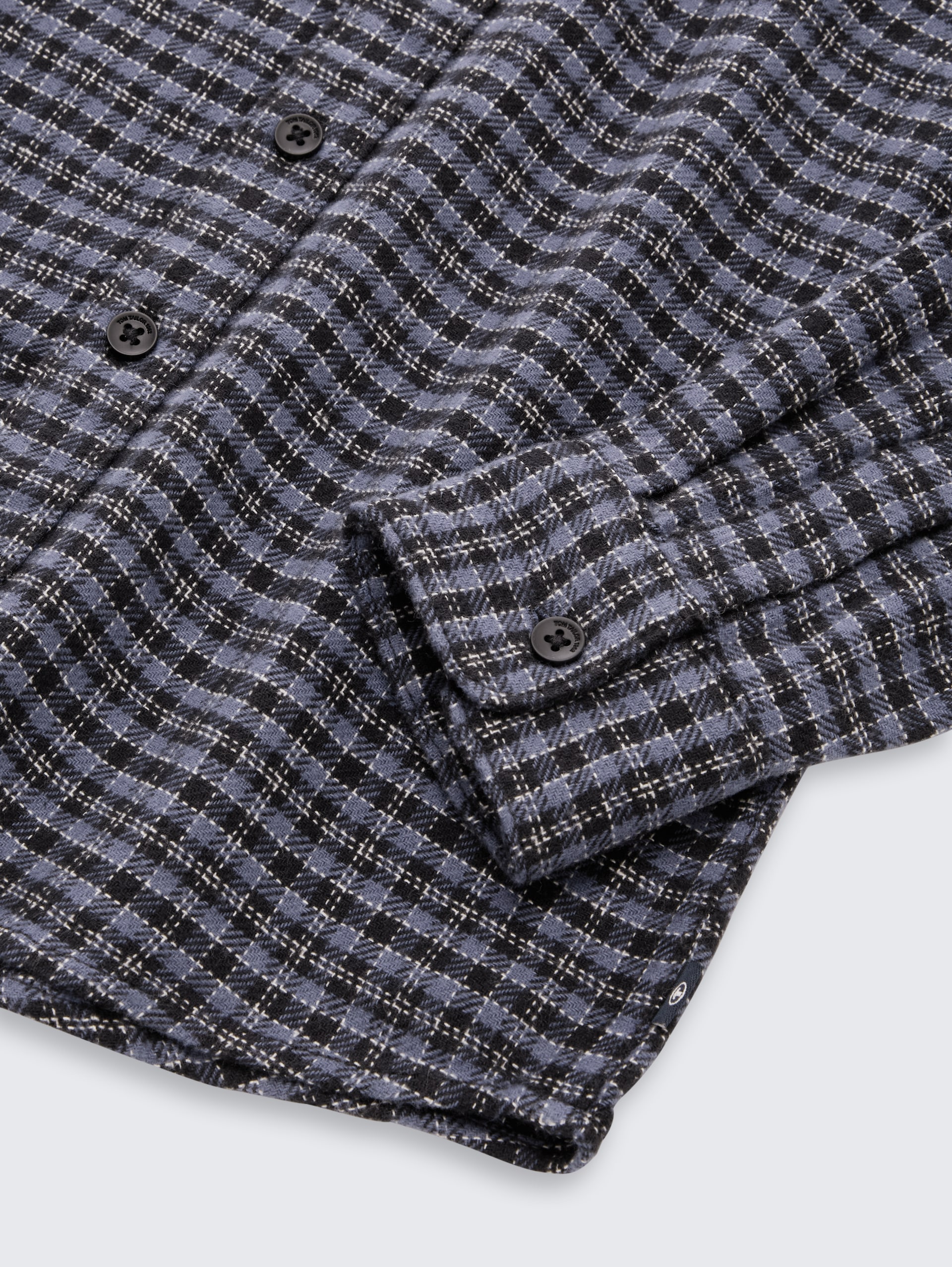 Regular Fit Hemd mit Karomuster - black purple mini check design - Detail-Model-Ansicht