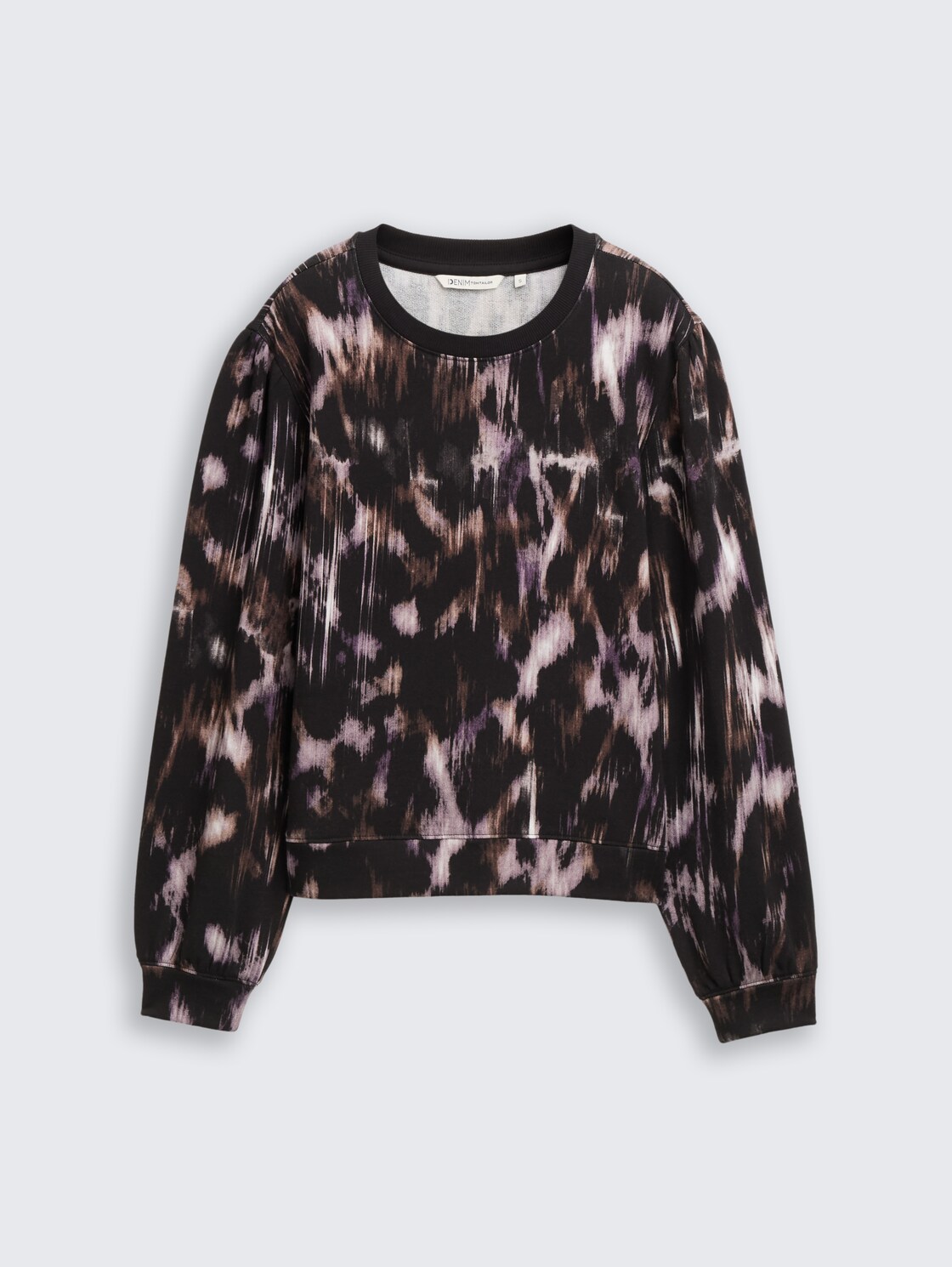 Sweatshirt mit Muster - black brown abstract print - Vorder-Produkt-Ansicht
