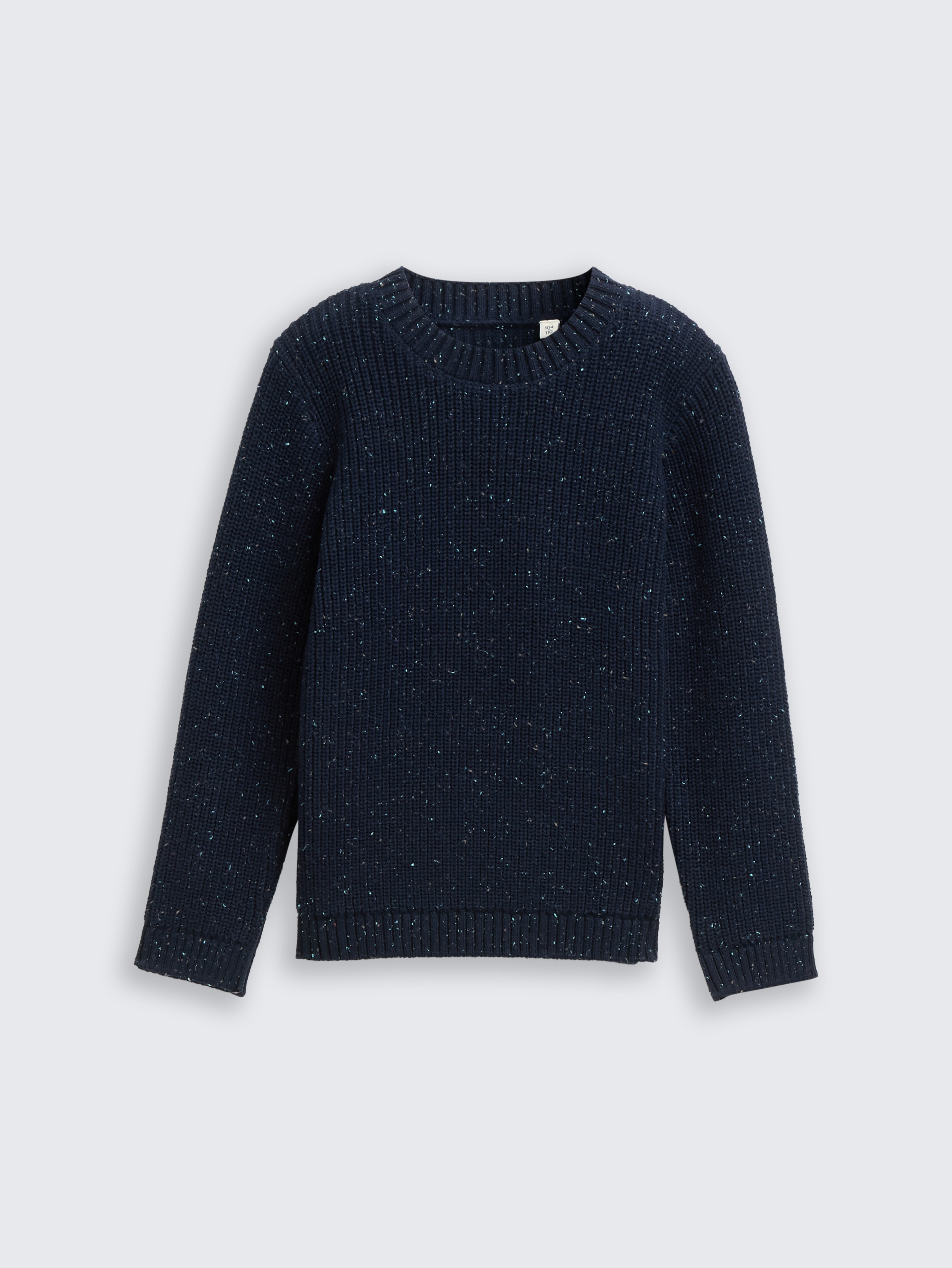 Strickpullover aus Noppengarn von Mini Boys, sky captain blue