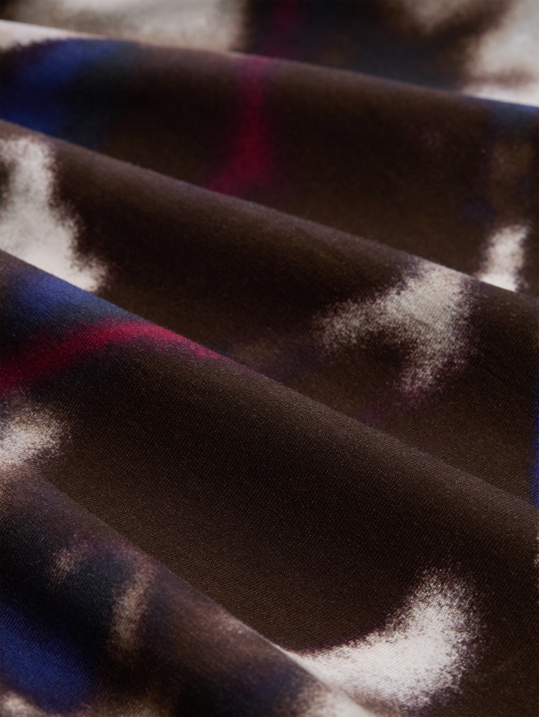 Chemisier à motifs - brown blurry argyle - Vue de la matière