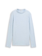 Non sélectionné, Chemise à manches longues confortable avec col montant par , bleu