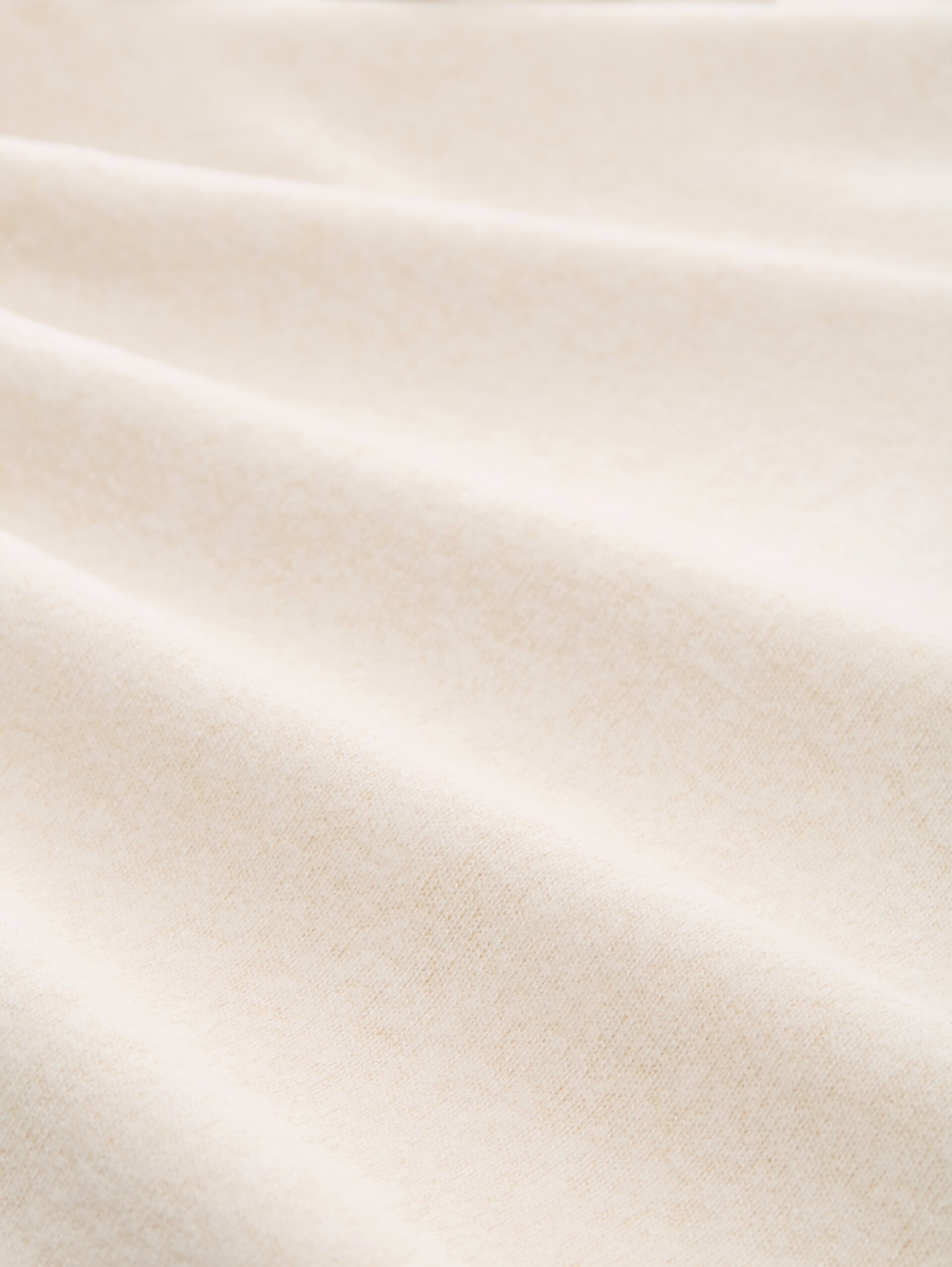 Cosy Langarmshirt mit Polokragen - sand stone beige melange - Material-Ansicht