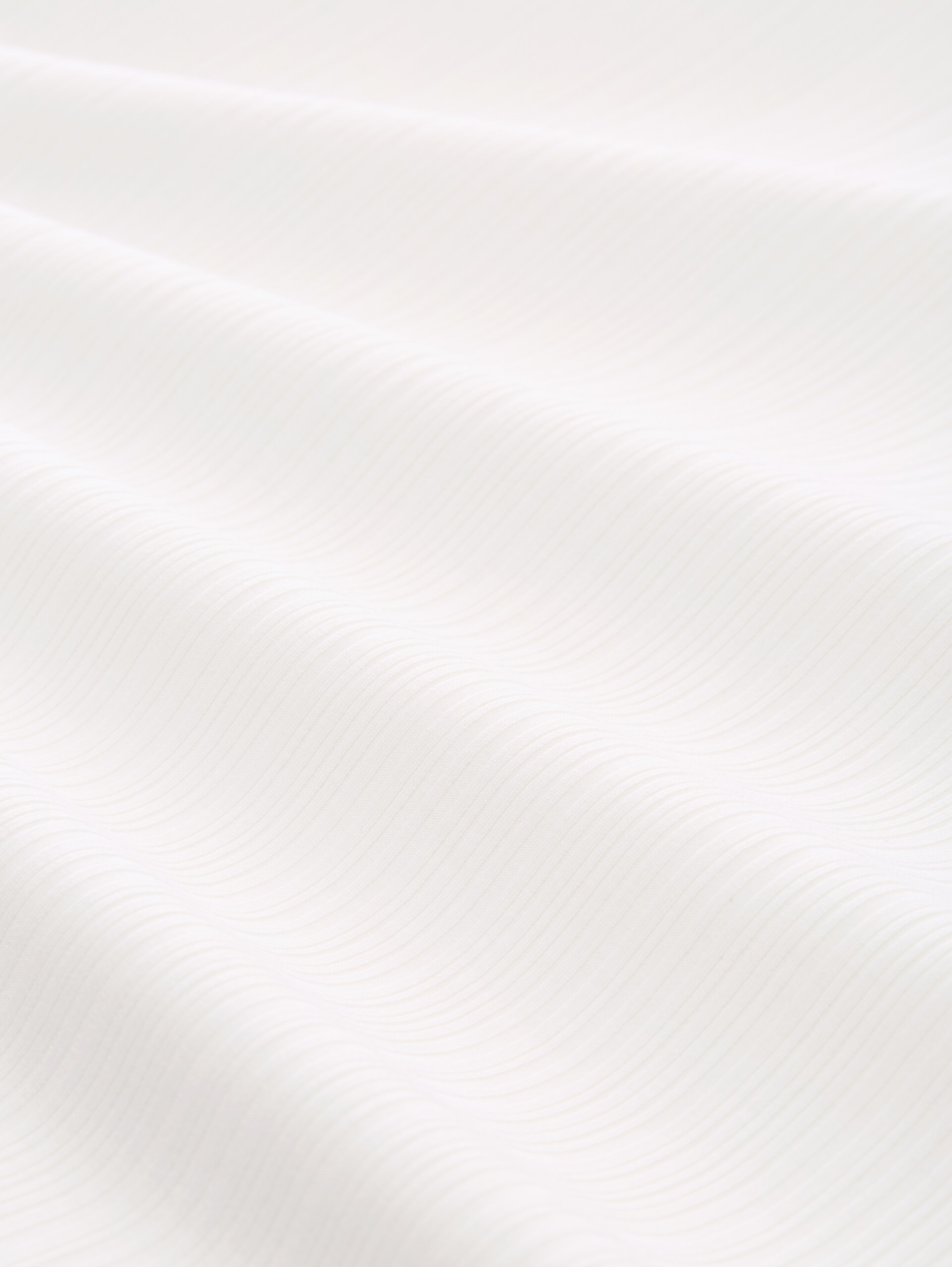 Loose fit long-sleeved shirt with ribbed texture - Whisper White - Material view