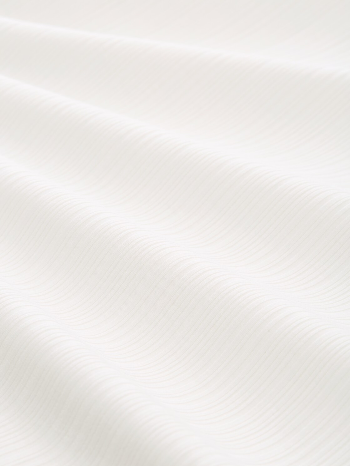 Slim Fit Henley Langarmshirt - Whisper White - Material-Ansicht